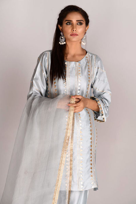 Aqua Grey Kurta