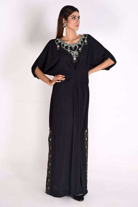 Black Georgette Kaftan