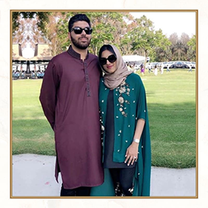 Picture of Maryam is all smiles in this stunning asymmetrical cape from our latest collection