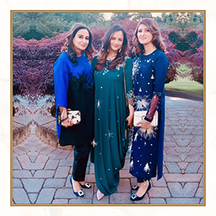Picture of Lovely ladies Mariyam, Shafaq and Sadaf spotted in USA in Rozina Munib Ensembles