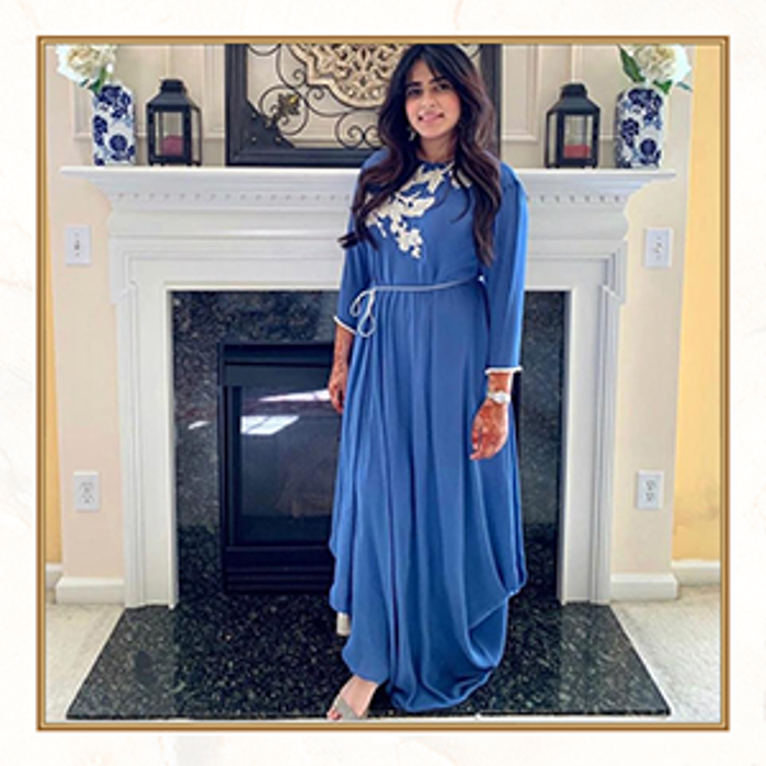 Picture of Inaya opts for Celestial teal from our luxury pret collection this Eid