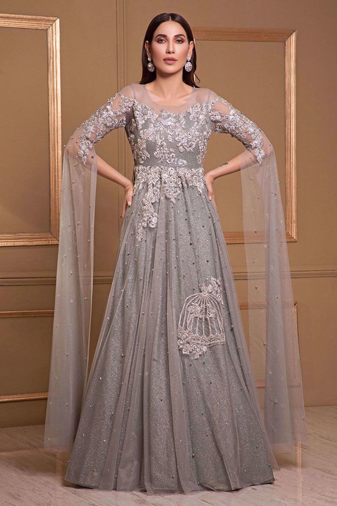 Picture of Grey net gown